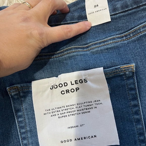 Good American Dark Blue Ankle Jeans as - Picture 8 of 9